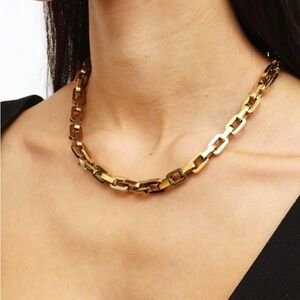 Eddie Borgo Supra Chainlink Necklace in Gold
